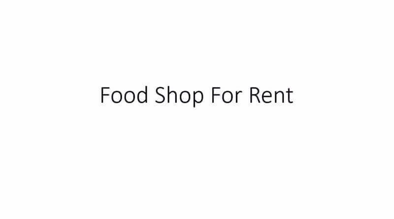 GEYLANG SERAI FOODSHOP FOR RENT