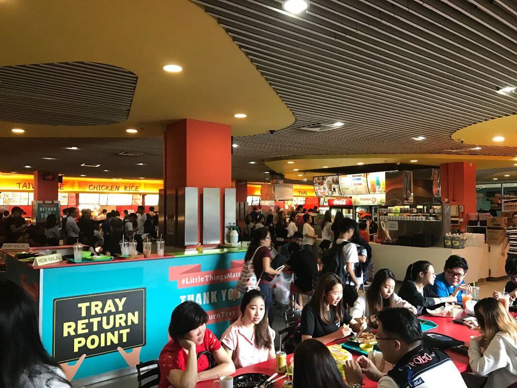 Ngee Ann Poly main entrance front food court stall for lease