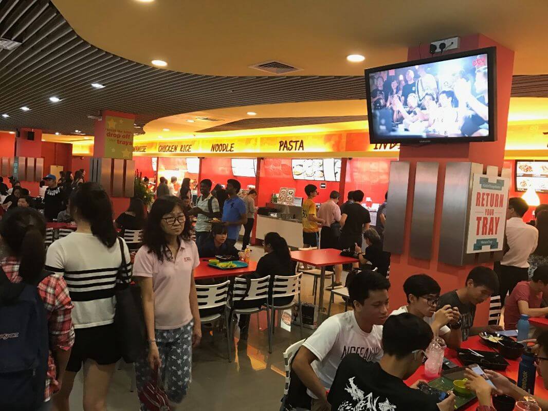 Ngee Ann Poly main entrance front food court stall for lease