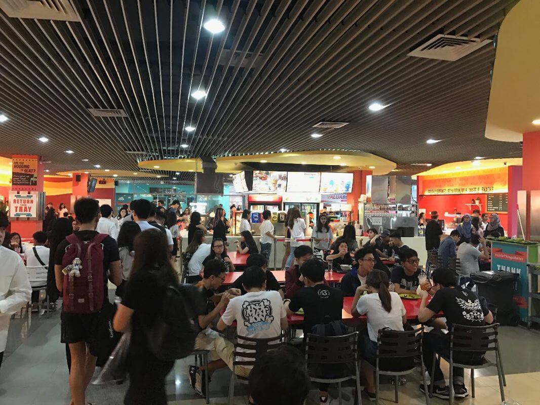 Ngee Ann Poly main entrance front food court stall for lease