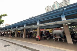 Whampoa food market (Morning) stall for rental (Super crowded)